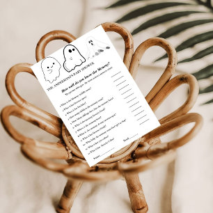 Invitación Halloween Bebé ducha Qué bien conoces a mamá