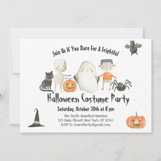 Invitación Halloween Boo Bash Invitación-disfraz Fiesta-Spook