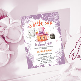 Invitación Halloween Boo Chica Baby Shower