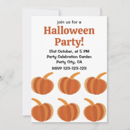 Invitación Halloween Calabaza otoño otoño halloween