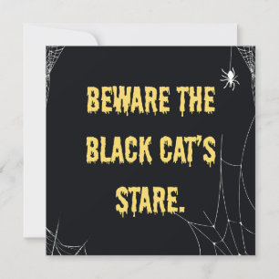 Invitación Halloween Cat Modern
