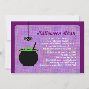 Invitación Halloween Cauldron