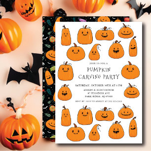 Invitación Halloween con calabaza suave