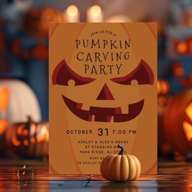 Invitación Halloween con espeluznantes dibujos (Subido por el creador)