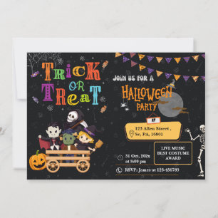 INVITACIÓN HALLOWEEN COSTUME FIESTA