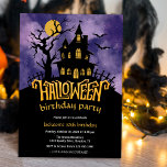 Invitación Halloween Costume Kids Cumpleaños<br><div class="desc">¡Una invitación a celebrar los cumpleaños de octubre con un tema de Fiesta de disfraces de Halloween!</div>