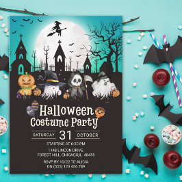 Invitación Halloween Costume Party Fun Ghosts