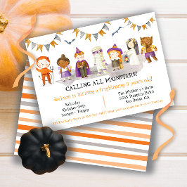 Invitación Halloween Cumpleaños Fiesta de disfraces para niño