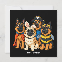 Invitación Halloween, curioso fantasma del perro fantasma del