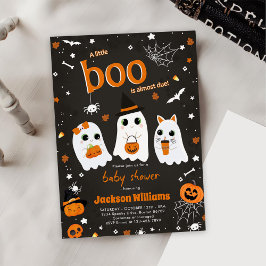 Invitación Halloween Cute Ghost Baby Shower