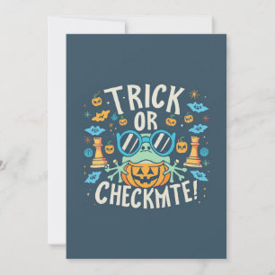 Invitación Halloween de ajedrez
