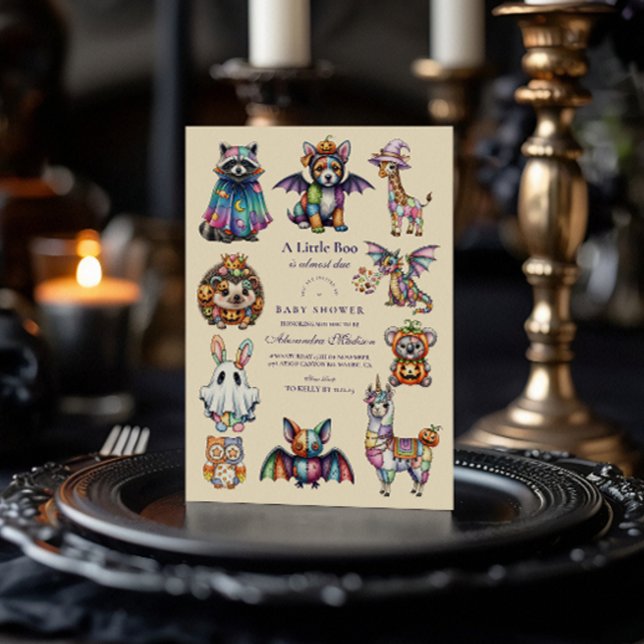 Invitación Halloween de Animales Caprichosos (Subido por el creador)