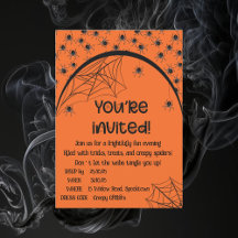 Halloween de arañas espeluznantes