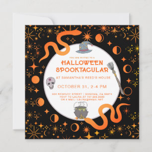 Invitación Halloween de brujas místicas Fiesta Spooktacular I