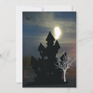Invitación Halloween de casa embrujada