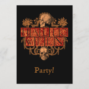 Invitación Halloween de época