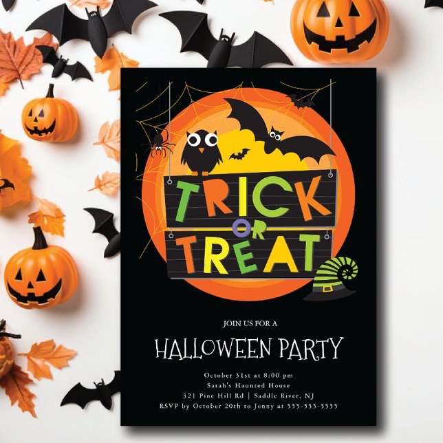 Invitación Halloween de Gala Trick o Treth (Subido por el creador)