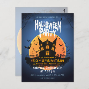 Invitación Halloween de Halloween en el cementerio