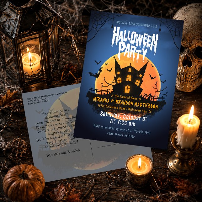 Invitación Halloween de Halloween en el cementerio (Subido por el creador)