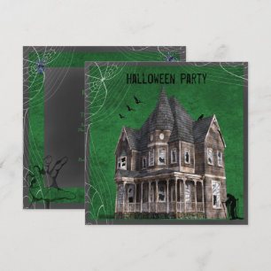 Invitación Halloween de la casa de Haunted