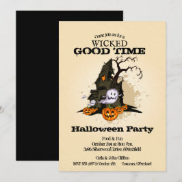 Invitación Halloween de la casa de Haunted