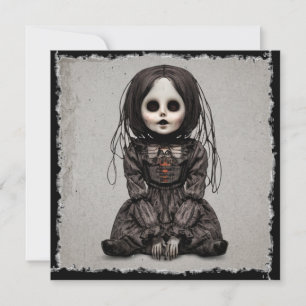 Invitación Halloween de muñecas supercreepas