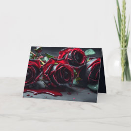 Invitación Halloween de Rosas góticos