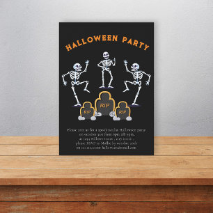 Invitación Halloween de skellington divertido