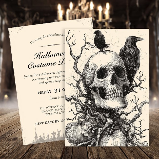 Invitación Halloween de Spooky Forest (Subido por el creador)