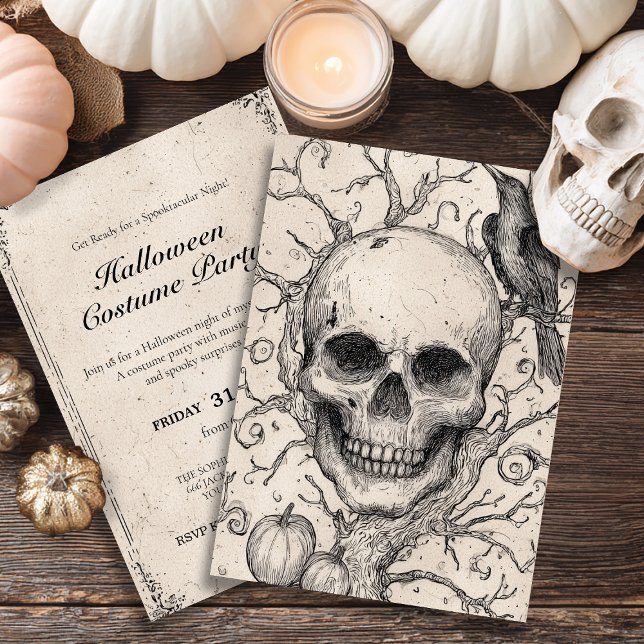 Invitación Halloween de Spooky Forest (Subido por el creador)