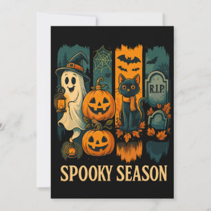 Invitación Halloween de temporada de fantasía - Fantasma, cal