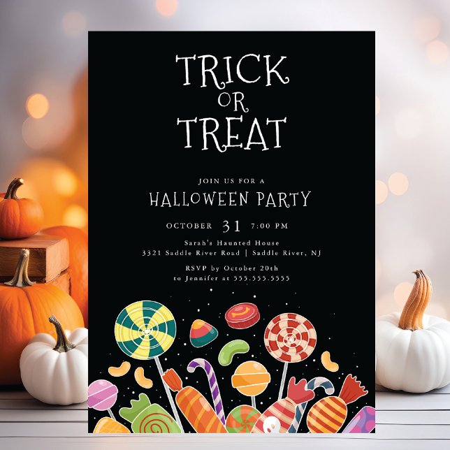 Invitación Halloween de truco o truco (Subido por el creador)