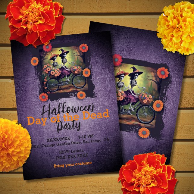 Invitación Halloween del Día de las Catrinas Coloridas Muerta (Subido por el creador)