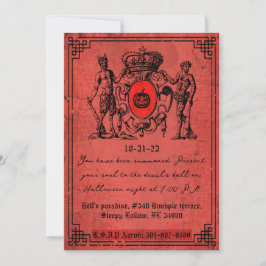 Invitación Halloween del Diablo Rojo