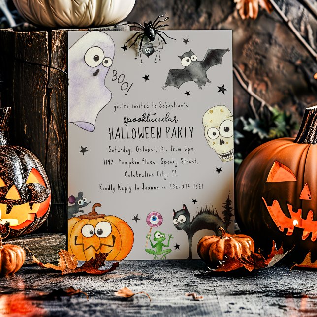Invitación Halloween divertido para niños (Subido por el creador)