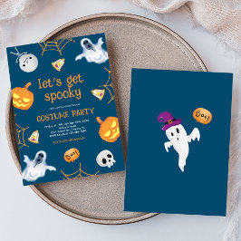 Invitación Halloween Divertido Spooky Niños Disfraces Fiesta