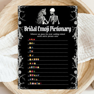 Invitación Halloween Emoji de ducha de novia juego de picnic