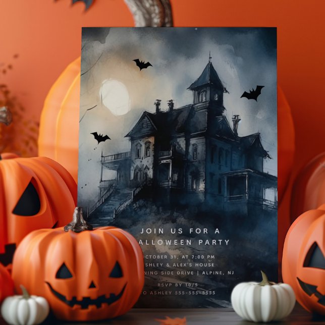 Invitación Halloween en la casa gótica perdida (Subido por el creador)