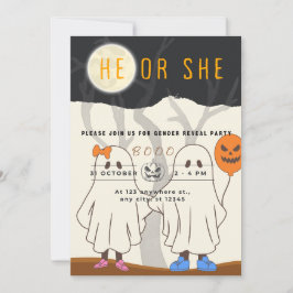 Invitación Halloween es una pequeña broma que él o ella invit