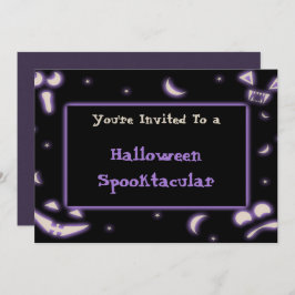Invitación Halloween Faces