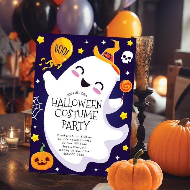 Invitación Halloween fantasma encantado (Subido por el creador)