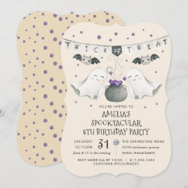 Invitación Halloween Fantasma Fantasma Invita