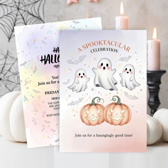 Invitación Halloween fantasmal (Subido por el creador)