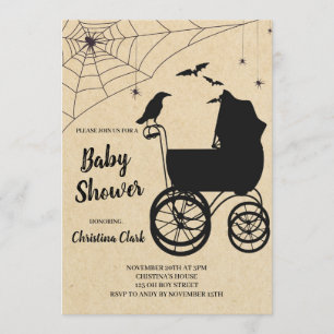 Invitación Halloween Fantasmo Gótico
