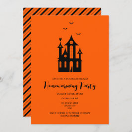Invitación Halloween Fiesta calentador de casas obsesionada c