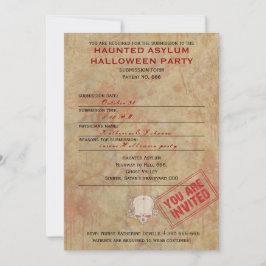 Invitación Halloween, fiesta de asilo de refugiados