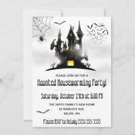 Invitación Halloween, Fiesta de inauguración embrujada