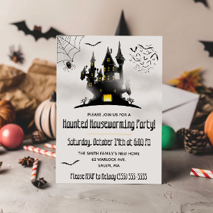 Invitación Halloween, Fiesta de inauguración embrujada