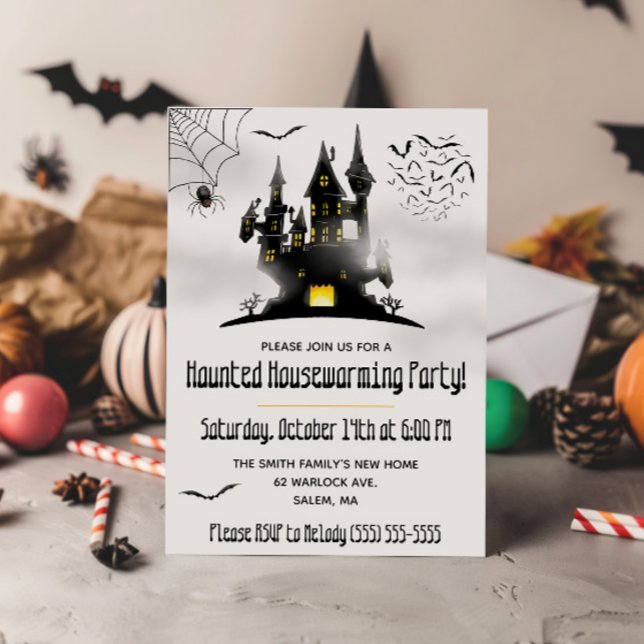 Invitación Halloween, Fiesta de inauguración embrujada (Subido por el creador)