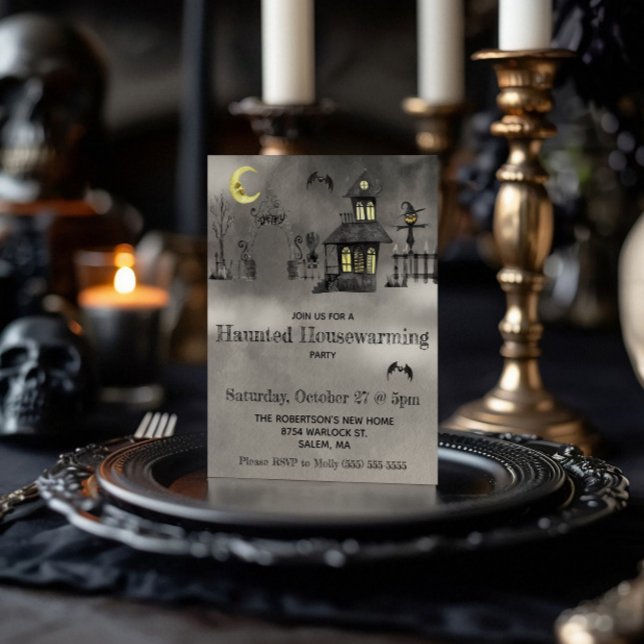 Invitación Halloween, Fiesta de inauguración embrujada (Subido por el creador)